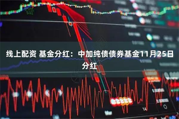 线上配资 基金分红：中加纯债债券基金11月25日分红